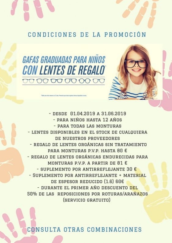 Lentes de regalo para niños